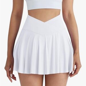 White Women's Tennis Skirt